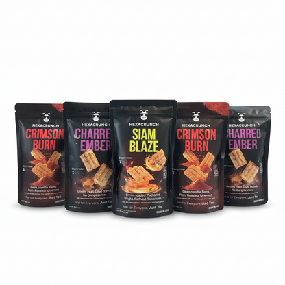 Cricket Protein Rice Crackers | 5-Pack Most Loved Combo (5 × 30g)